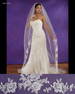 Marionat Bridal Veils 3555 - 108” Long lace appliques with cut edge - The Bridal Veil Company