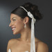 Elegant White or Ivory Greek Stefana Wedding Crowns w/ Silver Beading 8018