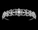 Crystal Tiara: Rhinestone (1.25”H) - Silver or Light Gold