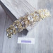 Light Gold Crystal Tiara: Rhinestone (1.25”H)