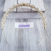 Light Gold Crystal Tiara: Rhinestone (1.25”H)