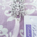 Bella Mera Bridal Belt - Rhodium Headband with Ties - HP300