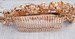 Bella Mera Studio Rose Gold Rhinestone Crystal Flower Comb - C404