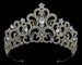 DS Bridal Gold High Crystal Tiara T56144 - Quick Ship Gold 