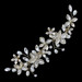 Bella Mera Studio Gold Hair clip: Rhinestone & Pearl / 4.5”x1.5”
