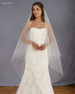 Marionat Bridal Veils 3011ST - 2x30”/50” Foldover veil with a cut edge