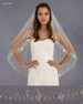 Marionat Bridal Veils 3605 - 2x36” Beaded embroidery with 3D flowers