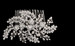 Noelle & Ava Trendy comb of flowers and palms design of rhinestone encrusted leaves