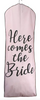 Here comes the Bride Breathable Fabric Garment Bag - 72" Inches Long w/Gusset
