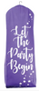 Let The Party Begin Breathable Fabric Garment Bag - 72" Inches Long w/Gusset