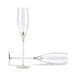 Champagne Glasses With Glass Gems In Stem