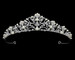 DS Bridal T56192- Rose Gold Tiara Rhinestone & Pearl - 3" H - Quick Ship