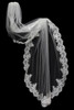 Bella Mera Studio - Vienna Cathedral Beaded Lace Veil - Scallop Edge (108"L) 