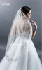 Giselle Bridal Veil Style SP388 - Baroque Scrolls Veil - 42" Inches