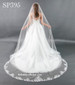 Giselle Bridal Veil Style SP395 - Sequin Beaded Lace - 108" Long 
