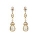 Marionat Bridal Jewelry 12502G Rhinestone hanging earrings