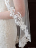 Bel Aire Bridal Veils V7357 1-tier fingertip veil with Baroque designs