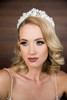 Maritza's Bridal Tiara Style 1237 - All Crystal And Clear Bugle Bead Headpiece