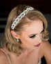 Maritza Bridal Headpiece 1231 - Rhinestone Leaf Design Headband