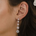En Vogue Bridal Style E2167 - Rhodium Plated Rhinestone Earrings
