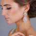Dazzling Crystal Statement Earrings for Weddings or Prom - Fabulous Lightweight Design 4639E-S