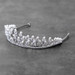 Regal Cubic Zirconia and Pearl Wedding Tiara Bridal Crown 4626T-I-S