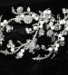 Erica Koesler A-5680 - 3 ½” band of rhinestone flowers & chain