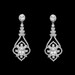 Formal Cubic Zirconia Earrings for Bridesmaids and Brides - #4006