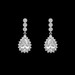 Formal Cubic Zirconia Earrings for Bridesmaids and Brides - #0131