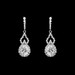 Formal Cubic Zirconia Earrings for Bridesmaids and Brides - #3616 