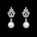 Formal Cubic Zirconia Earrings for Bridesmaids and Brides - #4118