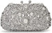 Bella Mera Studio Donda Silver Crystal Clutch - Rhinestone Clutch - Fast Ship