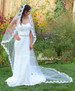 Illusions Bridal Veils Style Number: M-1081-26L - 108" #26 Lace (mantilla)