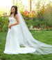 Illusions Bridal Veils Style Number - Style Number: J-1082-CT - 50"x108" Cut Edge Veil 

