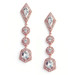Empress & Noble Cut Cubic Zirconia Rose Gold Bridal Earrings 3696E-RG