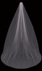 En Vogue Cathedral Bridal Veil V2103WRC - English Luxe (Extra Soft) tulle veil with raw edge - 144"L
