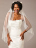 En Vogue Bridal Veil V2578SF - Luxe (soft) tulle veil with satin bow at the comb