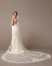 En Vogue Bridal Cathedral Style V2596RC - English tulle veil with lace appliques