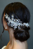 Elena Designs E319 Crystal and Pearl Hair Vine