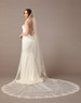 En Vogue Bridal Cathedral Style V2598RC - Clear Sequin, And Beaded Lace