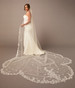 En Vogue Bridal Cathedral Style V2681WRC - Exaggerated Clover Cut