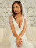 En Vogue Bridal Veil V2489SF - Glitter/Sequined Tulle Veil with Cut Edge