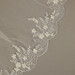 En Vogue Bridal Veil V2499SF - Lace, Sequin, Opaque Ivory Beads, Pearl Bead, and Finished Scalloped Edge