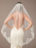 En Vogue Bridal Veil V2598SF - Clear Sequin, and Beaded Lace