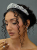 Ansonia Bridal Rhinestone cluster headband E286T