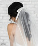 Bel Aire Bridal style V7738 - Satin Bow Veil - Ivory Quick Ship 