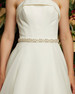 Marionat Bridal Belt 1134 - Rhinestone pearl belt 18" long