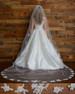 Marionat Bridal Veils 6262 Lace appliques with sequins 