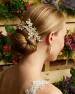Marionat Bridal  9340 Ivory leave and rhinestone clip.