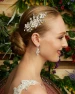  Marionat Bridal 9360 - Rhinestone clip with metal flowers and pearls